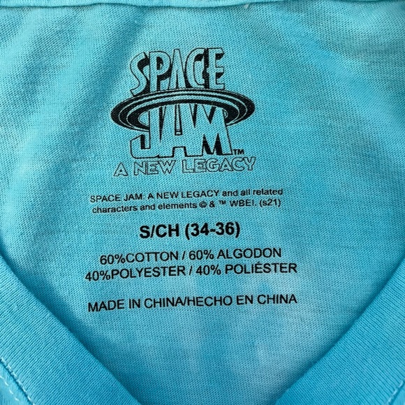 Tie Dye Space Jam New Legacy Tee Shirt (S) - Picture 7 of 7